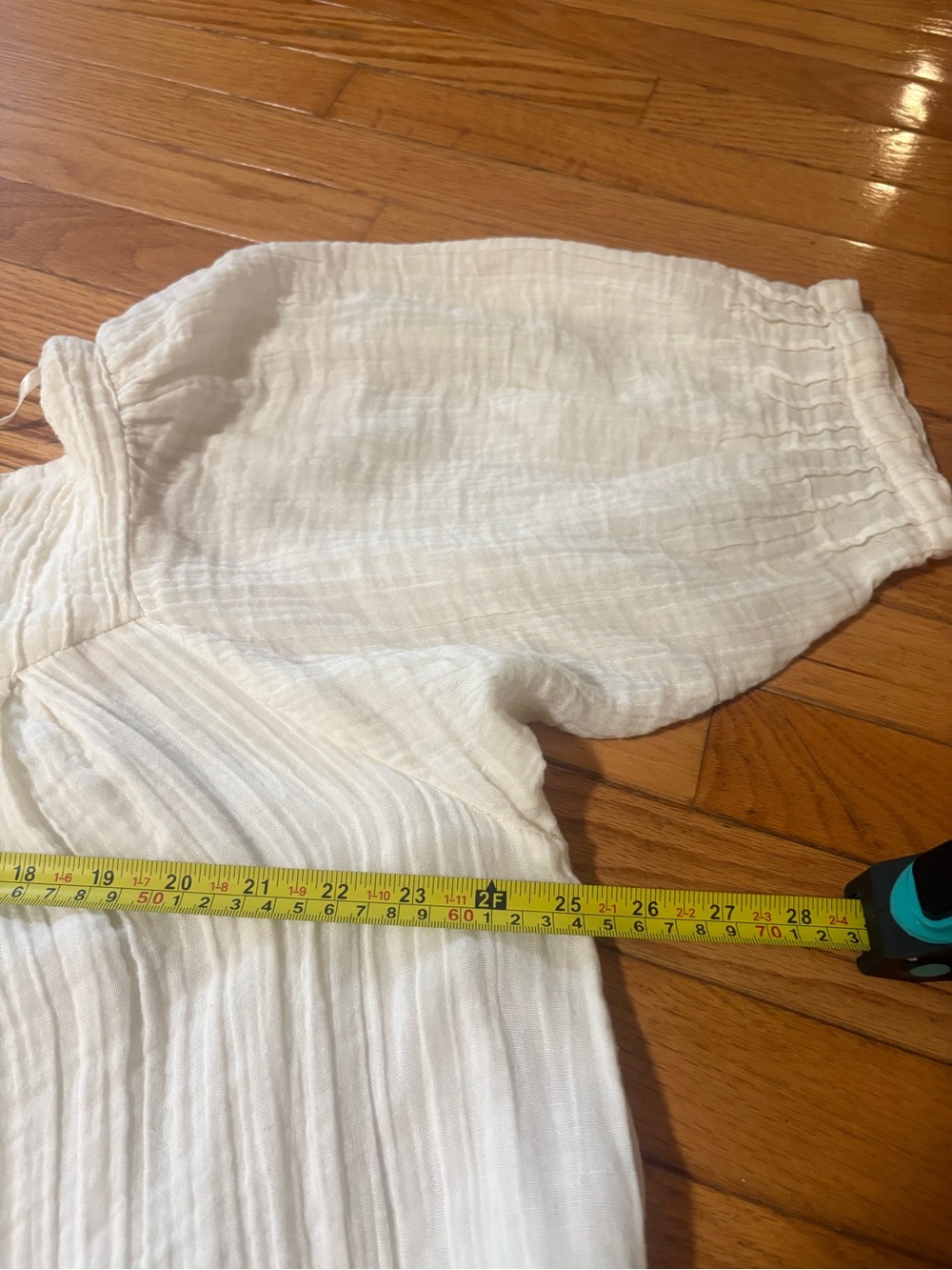 Free People Cream Boho Mini Dress Tiered Relaxed Fit - Picture 4 of 7